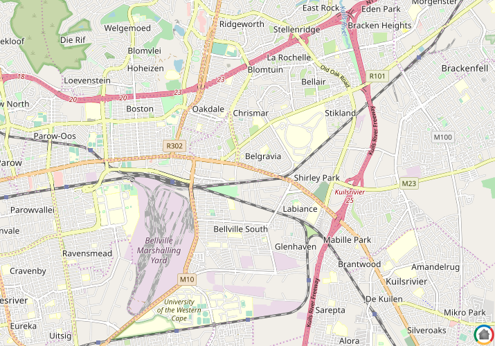 Map location of Sanlamhof